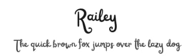 Railey by Type Fairy — Script Handwritten Font — thumbnail 1