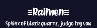 Raimen by Askmewhy — Script Handwritten Font — thumbnail 2