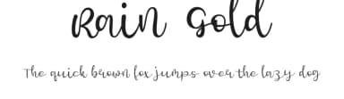 Rain Gold by Fadlilah Studio — Script Handwritten Font — thumbnail 1
