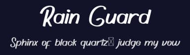 Rain Guard by RaisProject — Script Handwritten Font — thumbnail 2