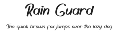 Rain Guard by RaisProject — Script Handwritten Font — thumbnail 1