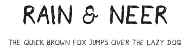 Rain & Neer by Tharique Azeez — Script Handwritten Font — thumbnail 1