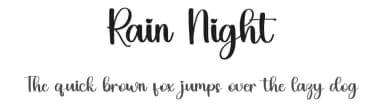 Rain Night by Inermedia Studio — Script Handwritten Font — thumbnail 1