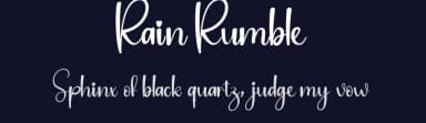 Rain Rumble by Andi Moz — Script Handwritten Font — thumbnail 2