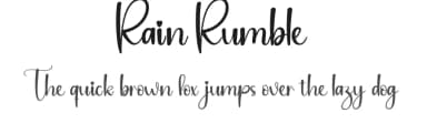 Rain Rumble by Andi Moz — Script Handwritten Font — thumbnail 1