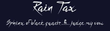 Rain Tax by JSH creates — Script Handwritten Font — thumbnail 2
