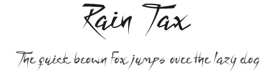 Rain Tax by JSH creates — Script Handwritten Font