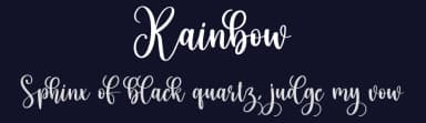 Rainbow by Scratchones — Script Handwritten Font — thumbnail 2