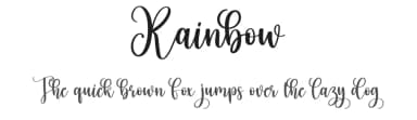 Rainbow by Scratchones — Script Handwritten Font — thumbnail 1