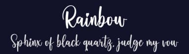 Rainbow by Kateeng Ciu — Script Handwritten Font — thumbnail 2