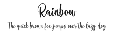 Rainbow by Kateeng Ciu — Script Handwritten Font — thumbnail 1