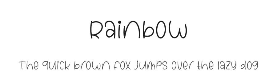 Rainbow by Nirmala Creative — Script Handwritten Font