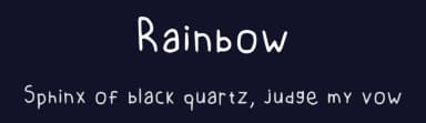 Rainbow by Kiara Billioners — Script Handwritten Font — thumbnail 2