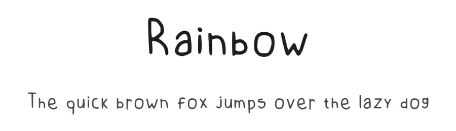 Rainbow by Kiara Billioners — Script Handwritten Font