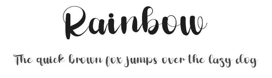 Rainbow by FreshtypeINK — Script Handwritten Font