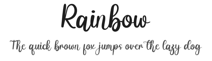 Rainbow by Inermedia Studio — Script Handwritten Font