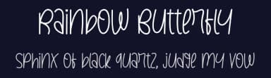 Rainbow Butterfly by Kateeng Ciu — Script Handwritten Font — thumbnail 2