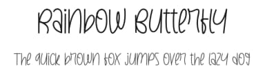 Rainbow Butterfly by Kateeng Ciu — Script Handwritten Font — thumbnail 1