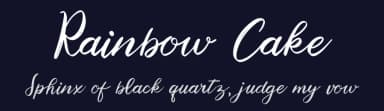 Rainbow Cake by Gagegostyle — Script Handwritten Font — thumbnail 2