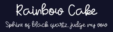 Rainbow Cake by ONG Type — Script Handwritten Font — thumbnail 2