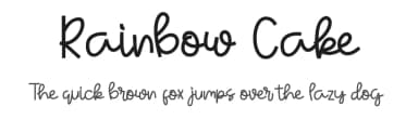 Rainbow Cake by ONG Type — Script Handwritten Font — thumbnail 1
