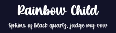 Rainbow Child by Danar Nugroho — Script Handwritten Font — thumbnail 2