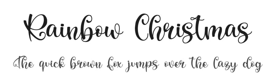 Rainbow Christmas by Letterafa Studio — Script Handwritten Font