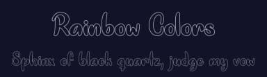 Rainbow Colors by Misti's Fonts — Script Handwritten Font — thumbnail 2