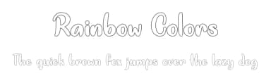 Rainbow Colors by Misti's Fonts — Script Handwritten Font — thumbnail 1