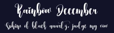 Rainbow December by Scratchones — Script Handwritten Font — thumbnail 2