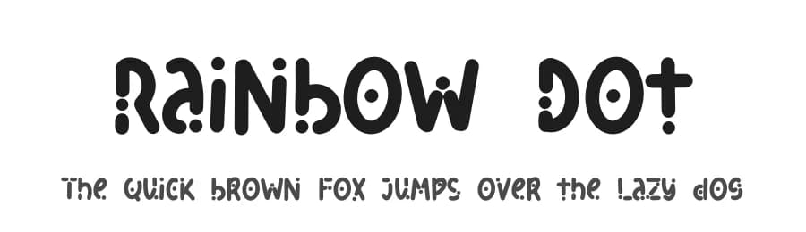 Rainbow Dot by Phantom Studio — Script Handwritten Font