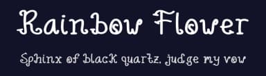 Rainbow Flower by Rangkai Aksara — Script Handwritten Font — thumbnail 2