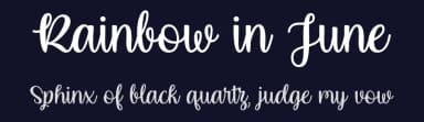 Rainbow in June by Misti's Fonts — Script Handwritten Font — thumbnail 2