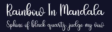 Rainbow In Mandala by FreshtypeINK — Script Handwritten Font — thumbnail 2