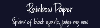 Rainbow Paper by Mozatype — Script Handwritten Font — thumbnail 2