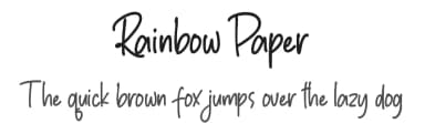 Rainbow Paper by Mozatype — Script Handwritten Font — thumbnail 1