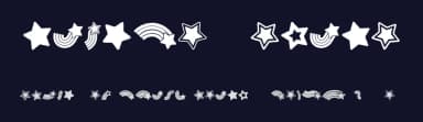 Rainbow Stars by Vladimir Nikolic — Dingbats Font — thumbnail 2