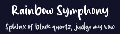 Rainbow Symphony by Viola Type — Script Handwritten Font — thumbnail 2