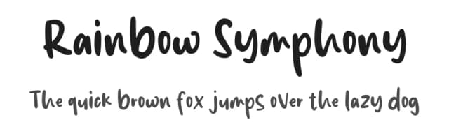 Rainbow Symphony by Viola Type — Script Handwritten Font