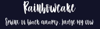 Rainbowcake by Scratchones — Script Handwritten Font — thumbnail 2