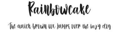 Rainbowcake by Scratchones — Script Handwritten Font — thumbnail 1