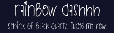 Rainbow Dashhh by Des Gomez — Script Handwritten Font — thumbnail 2