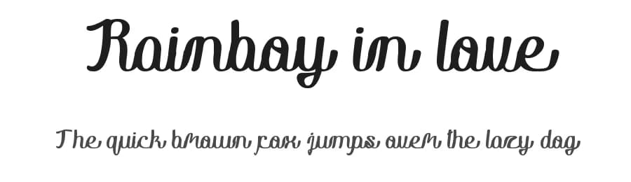Rainboy in love by weknow — Script Handwritten Font