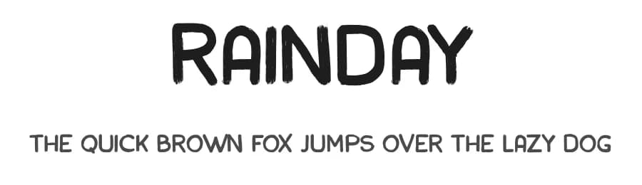 Rainday by Vultype — Script Handwritten Font