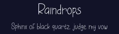 Raindrops by Tigadestd — Script Handwritten Font — thumbnail 2