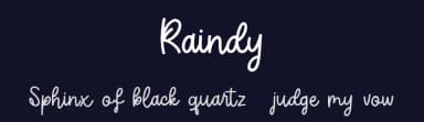 Raindy by Creatype Studio — Script Handwritten Font — thumbnail 2