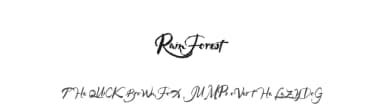 Rainforest by Billy Argel Fonts ® — Script Handwritten Font — thumbnail 1
