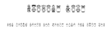 Rainies Kids by Billy Bear — Dingbats Font — thumbnail 1