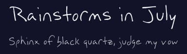 Rainstorms in July by greenraindrops — Script Handwritten Font — thumbnail 2