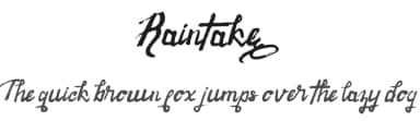 Raintake by SSI.Scraps — Script Handwritten Font — thumbnail 1